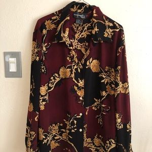 requirements woman long sleeve blouse floral print